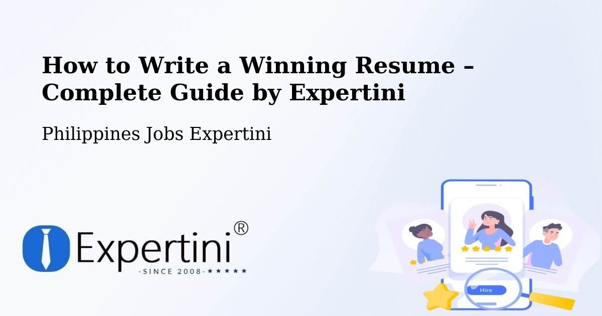 Resume Writing Guide for Job Seekers – Punolu - Punolu, Philippines Jobs Expertini